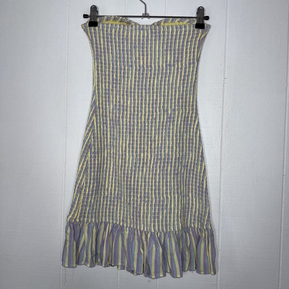 Lovers + Friends Women’s Smocked Piper Mini Dress Springtime Lavender Easter S - Picture 2 of 5